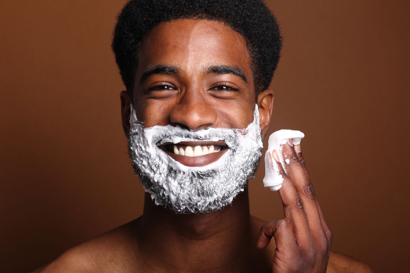 Man shaving