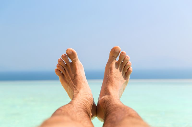 Feet on the beach