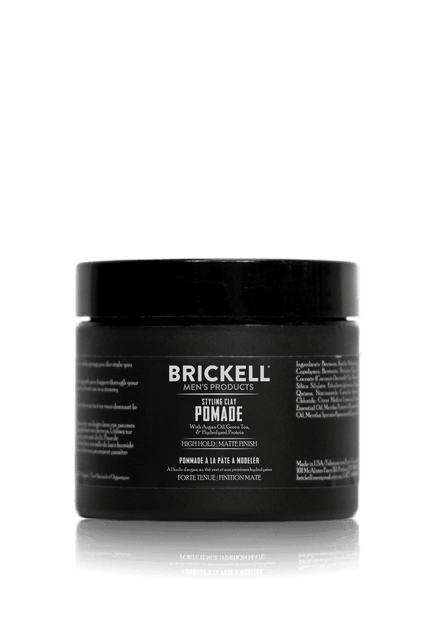 Best Natural Pomade for men Brickell Mens Products Styling Clay Pomade